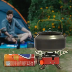 Small Portable Folding Gas Stove Camping Hiking Picnic Burner With Butane