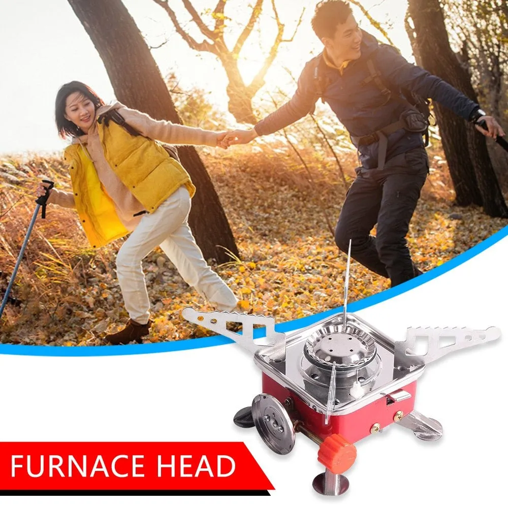 Small Portable Folding Gas Stove Camping Hiking Picnic Burner With Butane