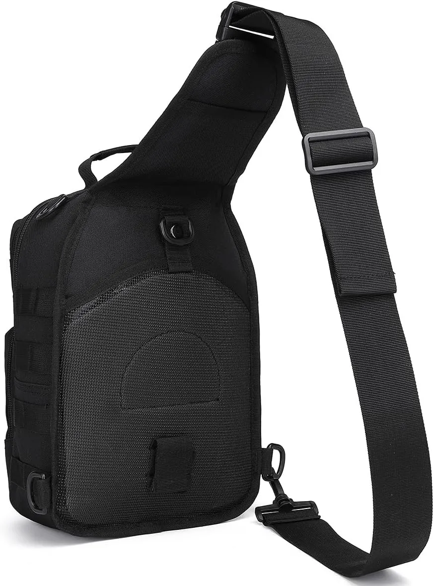Small Tactical Military Backpack Sling Crossbody Holster Bag For Men CCW Sling Bag 10L