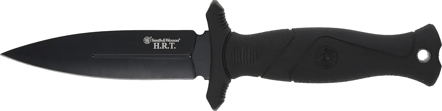 Smith & Wesson 8.5 in High Carbon SS Fixed Blade Knife with 4 in False Edge Blade for Outdoor Tactical Survival and EDC