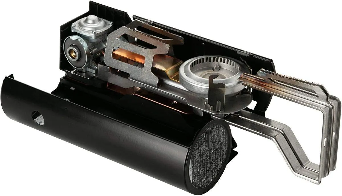 Snow Peak Home and Camp Burner, Camping Stove, Backpacking, Automatic Ignition, Black