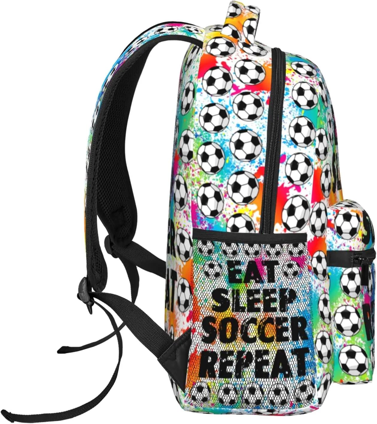 Soccer Backpack Soccer Ball Bookbag Unisex Sports Travel Bag Gifts For Girls Boys Kids Women Men Adults Players Fans 16 Inch