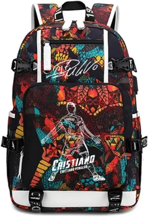 Soccer Player 7 Luminous Multifunction Backpack Travel Football Fans Bag For Men Women (Style 16)