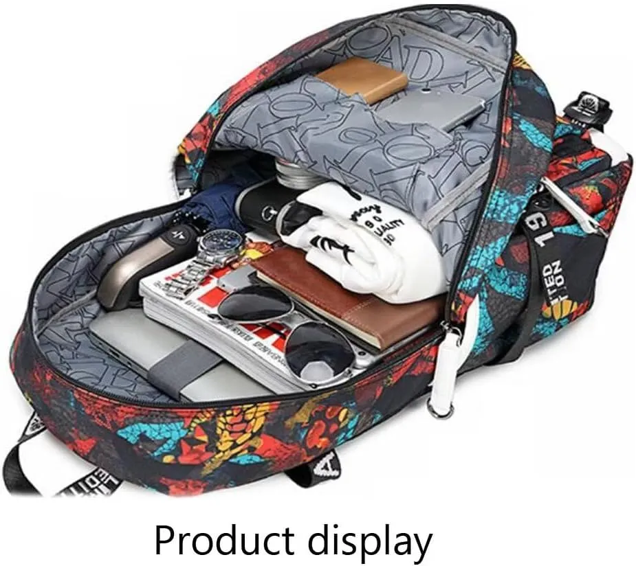 Soccer Player 7 Luminous Multifunction Backpack Travel Football Fans Bag For Men Women (Style 16)