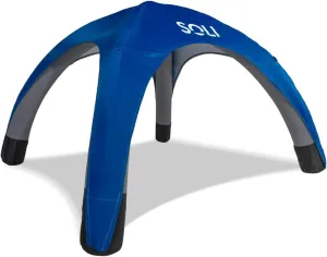 SOLI Inflatable Shade Air Canopy – Quick Self-Inflating Sun Shelter with Air Pump, UPF 50  Sun Protection, Travel-Friendly, Stable Anchors for Beach, Camping & Backyard Use (Ultra Marine Blue)