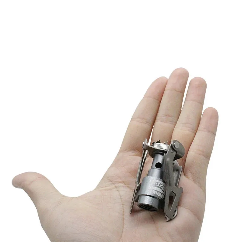 Solo Titanium Camping Gas Stove - Lightweight Mini Gas Cooker for Camping and Hiking
