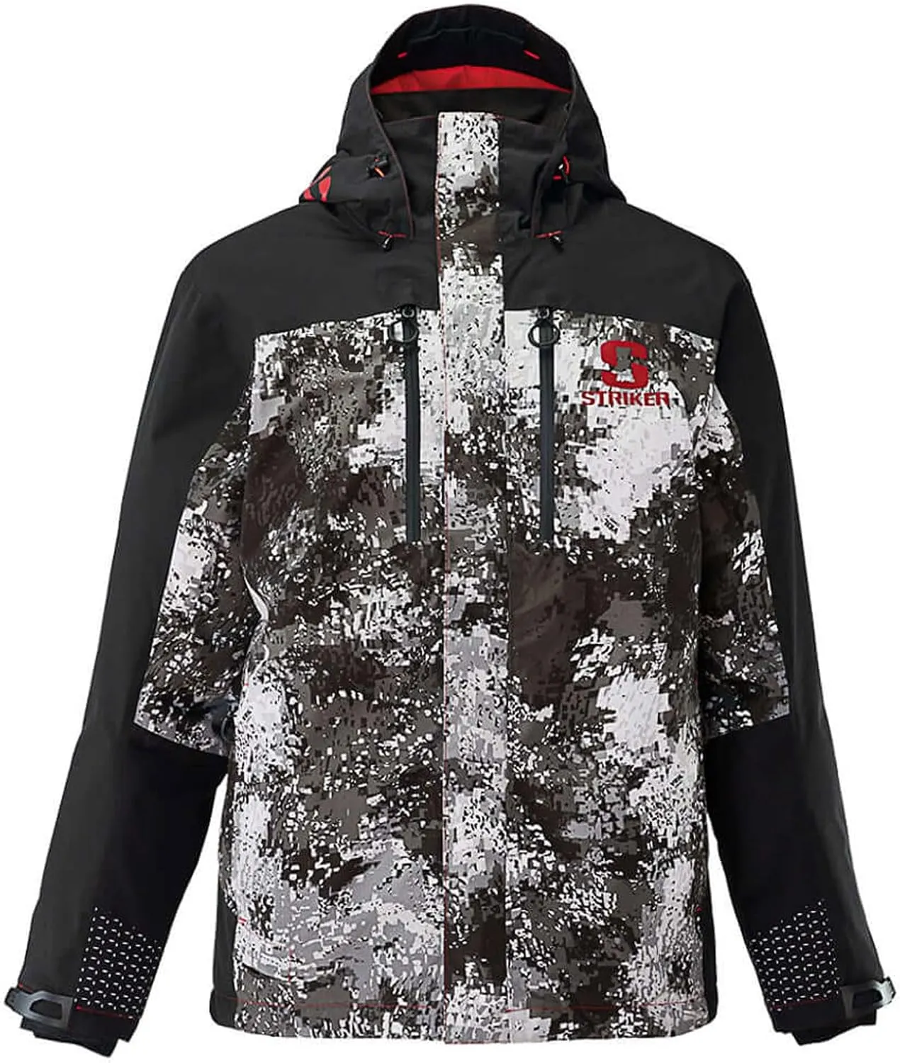 Striker Men's Denali Durable Breathable Waterproof Outdoor Fishing Insulated Rain Jacket w/Adjustable Hood & Reflective Hits