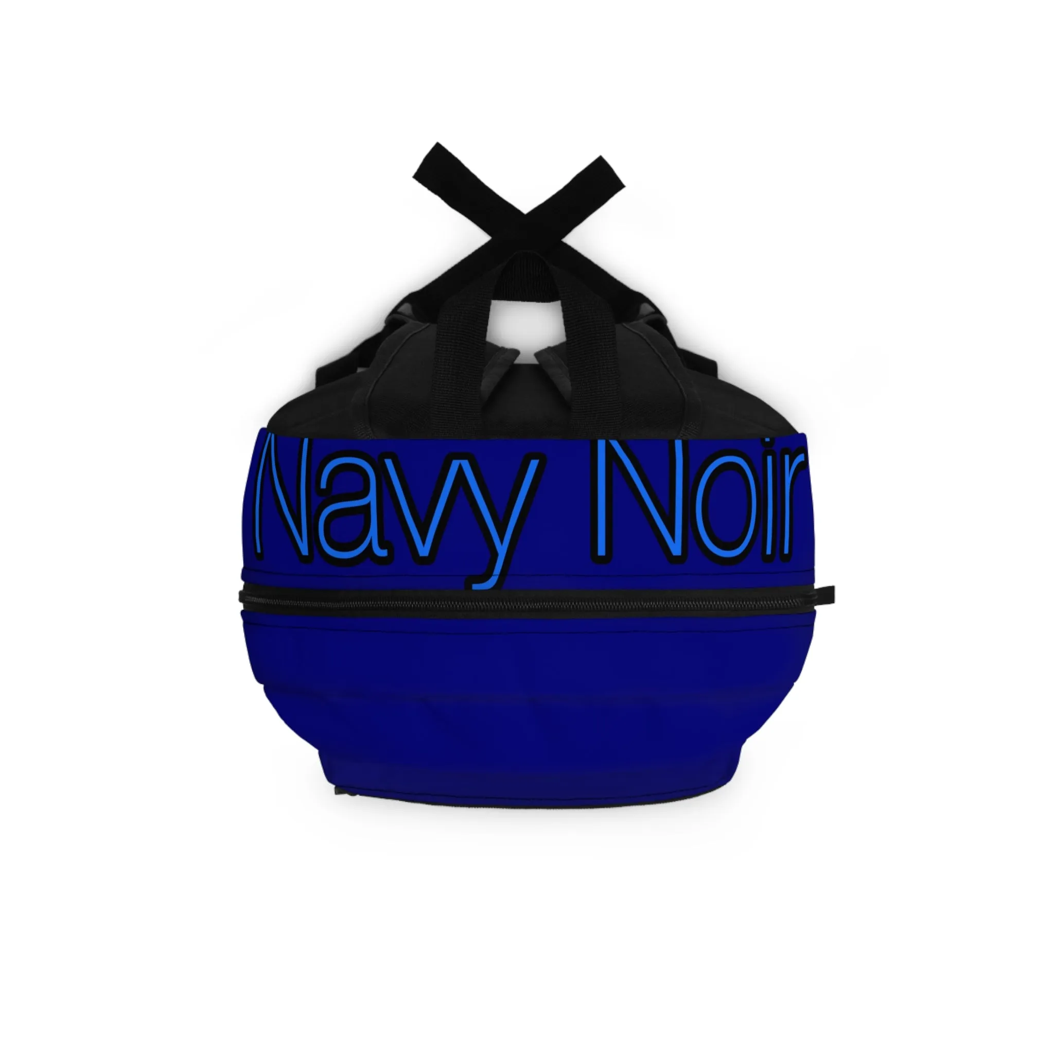 Stylish Blue Backpack with Modern Logo Design