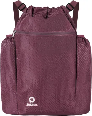 Sukeen Drawstring Backpack Swim Bag Lightweight String Backpack for Beach Pickleball Swimming Pool Gym Workout Gear Sport