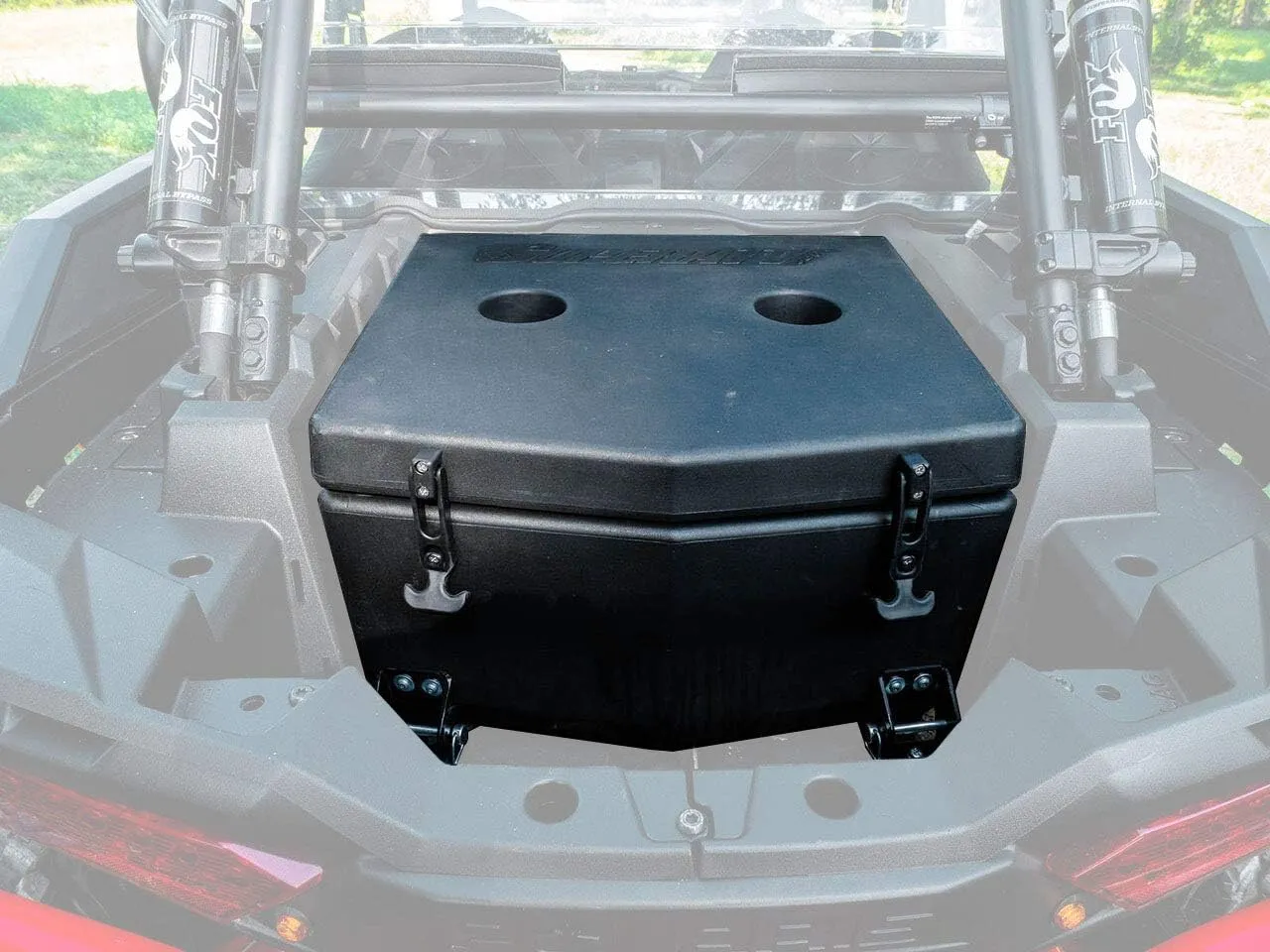 SuperATV Insulated Cooler/Cargo Box for 2016  Polaris RZR XP Turbo/XP 4 Turbo | 30 Liter Capacity | Built-in Drain Plug | Sealed Lid Keeps Ice and Mud Out | 2-1/8" Foam Insulation