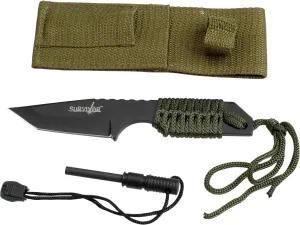 Survivor HK-106320 Outdoor Fixed Blade Knife 7" Overall, Colors may vary