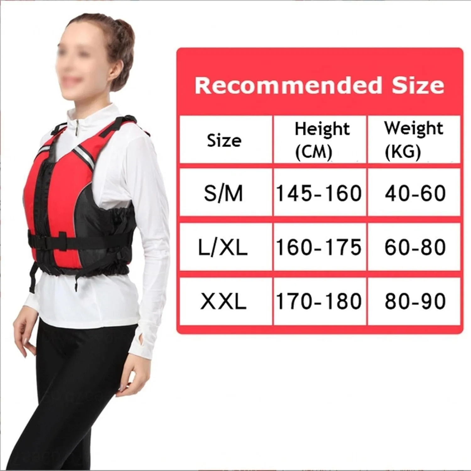 Swim Jacket with Zipper and Adjustable Belt, High Buoyancy Life Jacket for Trainers Athletes
