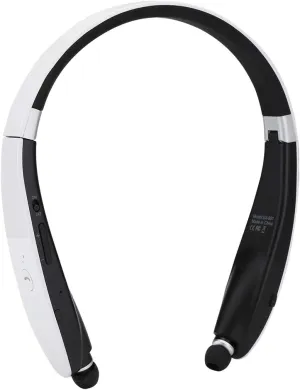 SX-991 Earphone, Foldable Bluetooth Headphones, Neck Hanging Sport Headphones, 300 Hours Standby, Noise Cancelling Telescopic Headset for Workouts and Running (Black