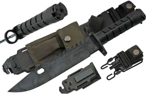Szco Supplies 13" Military Style M-9 Camo Saw Back Survival Knife,Green