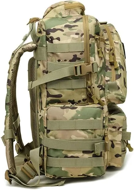 Tactical Backpack Military Molle Hiking 56-75L military fan outdoor hiking hiking bag tactical bag camouflage