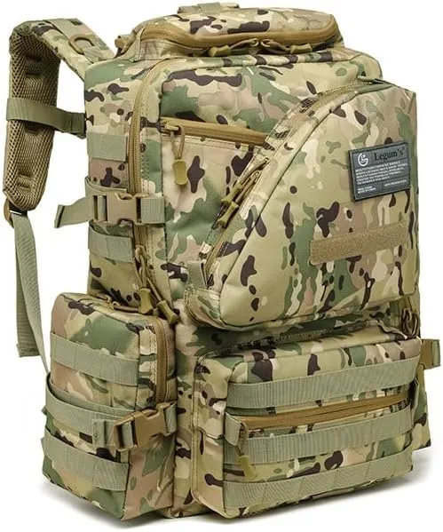 Tactical Backpack Military Molle Hiking 56-75L military fan outdoor hiking hiking bag tactical bag camouflage