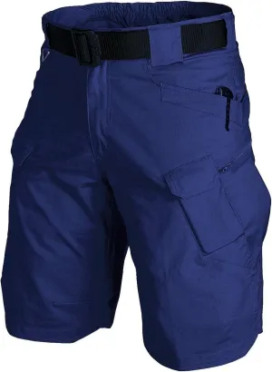 Tactical Cargo Short Men Workout Urban Casual Shorts Outdoor Hiking Fishing Muti-Pocket Short (No Belt)