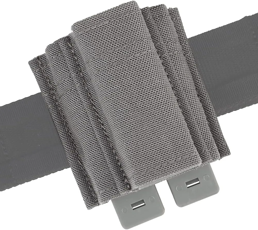 Tactical Fast Molle 9MM 5.56 Mag Pouch Open Top Double-Layer Magazine Pouch for Airsoft Paintball Hunting