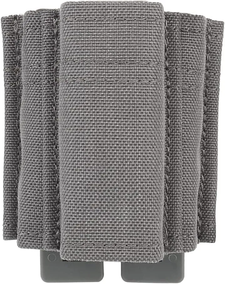 Tactical Fast Molle 9MM 5.56 Mag Pouch Open Top Double-Layer Magazine Pouch for Airsoft Paintball Hunting