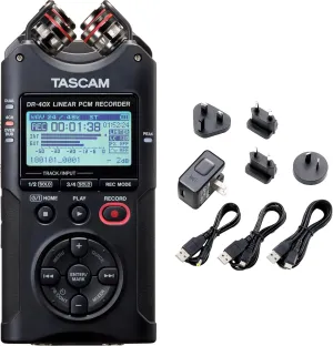 TASCAM DR-40X and PS-P520U Power Adapter Bundle