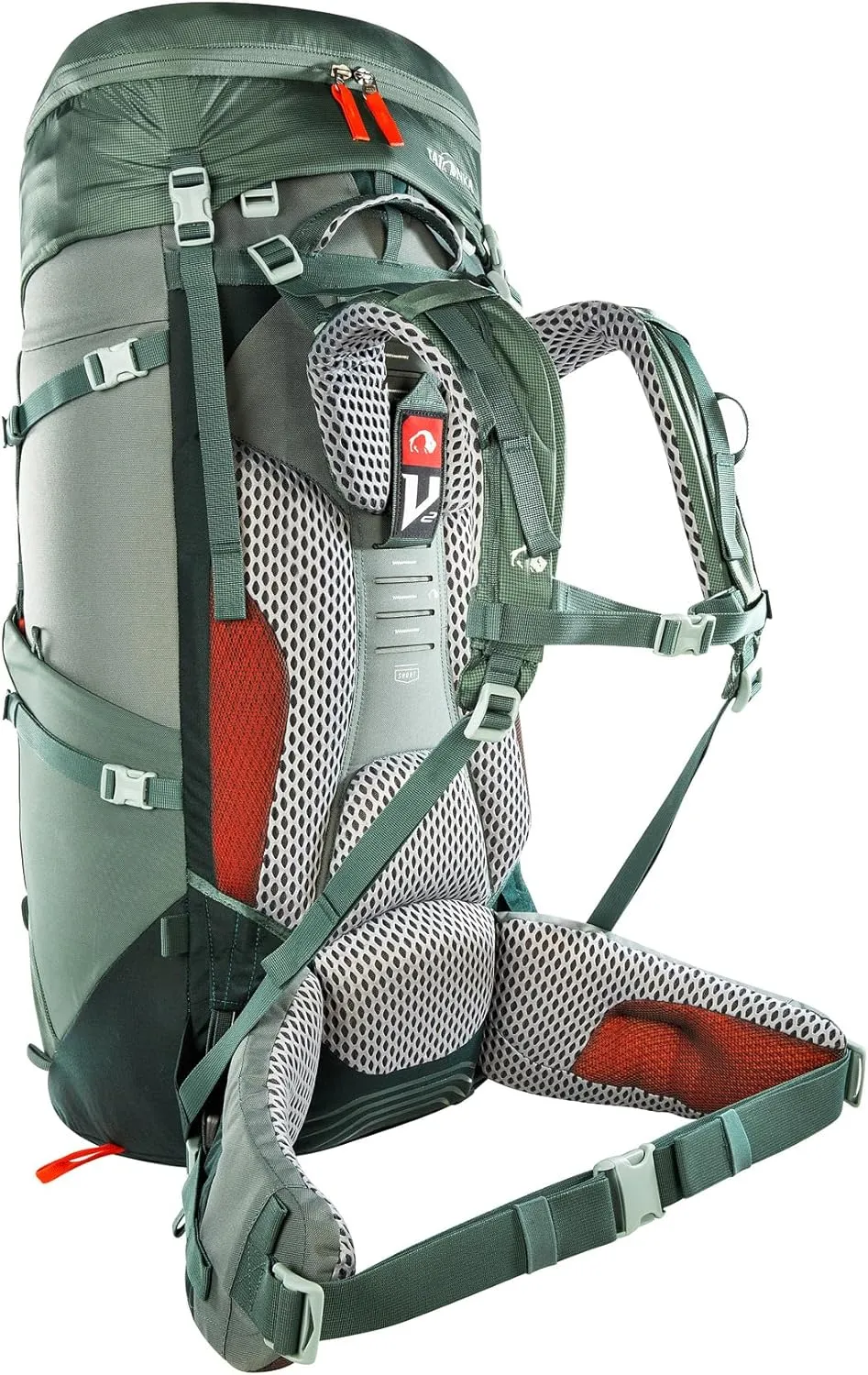 Tatonka Women Trekking Backpack with Front Opening, Sage Green, 60   10 Liter