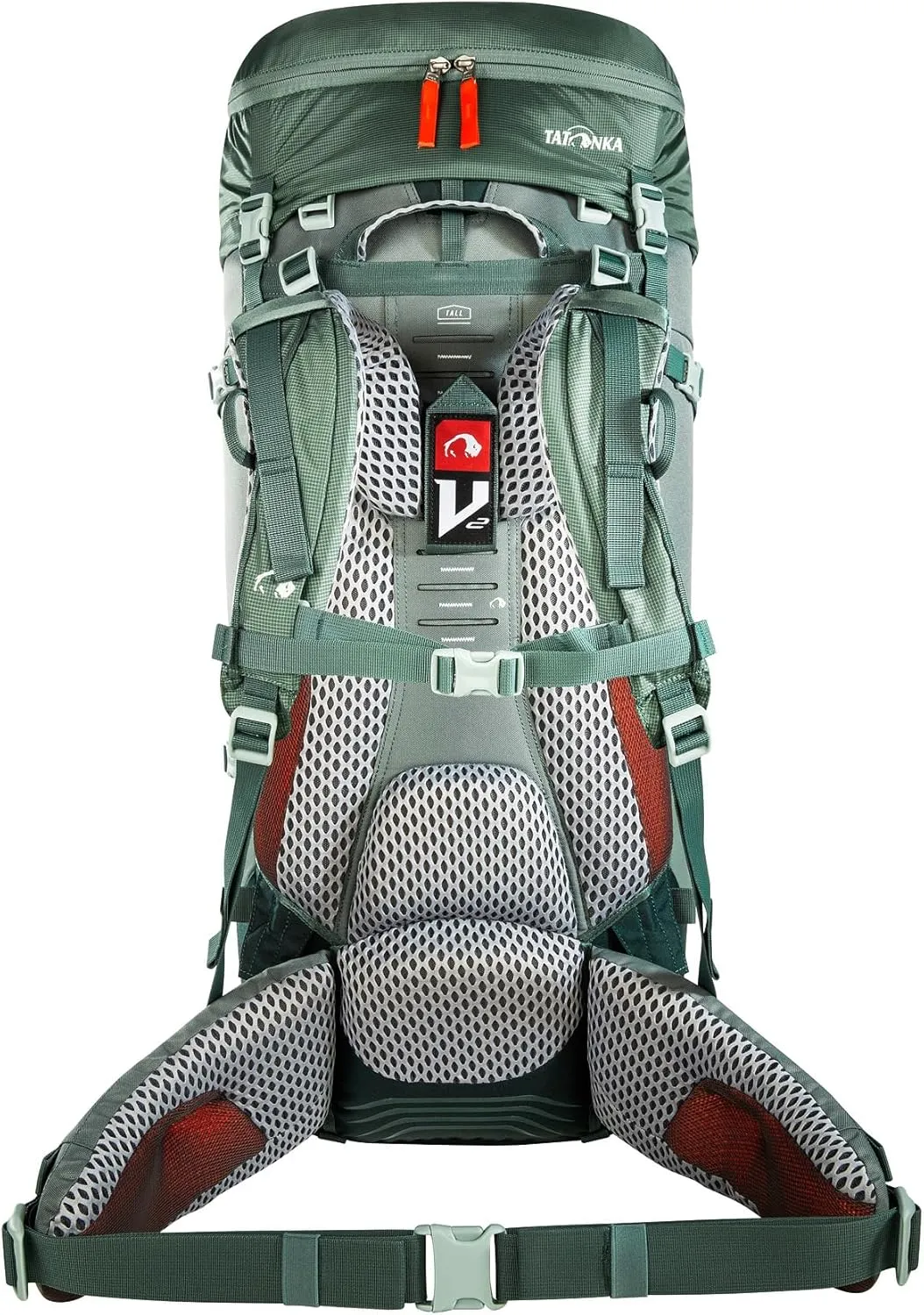 Tatonka Women Trekking Backpack with Front Opening, Sage Green, 60   10 Liter