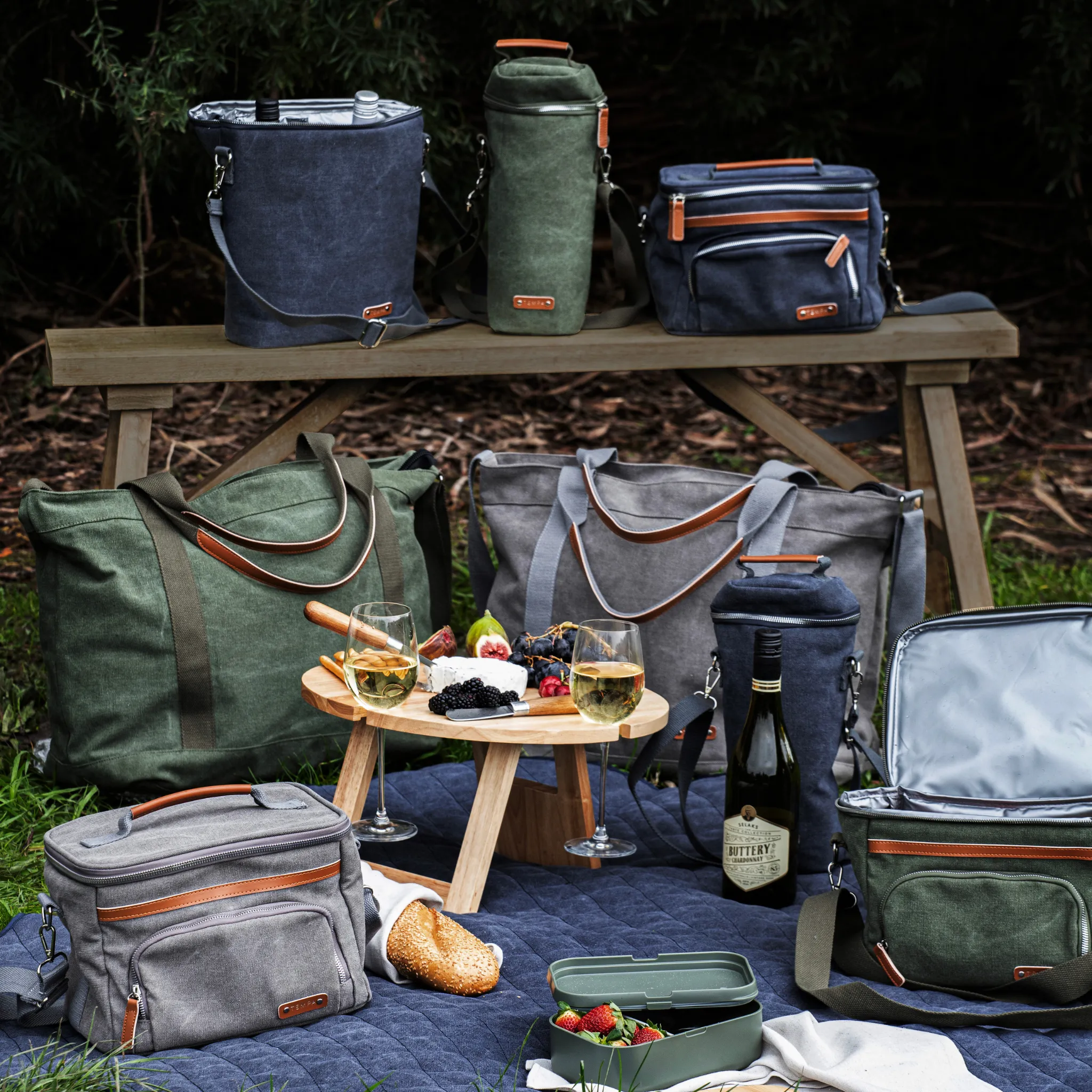 Tempa | Kayce | Navy Insulated Cooler Bag