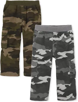 The Children's Place Baby Toddler Boys' Pull on Cargo Pants