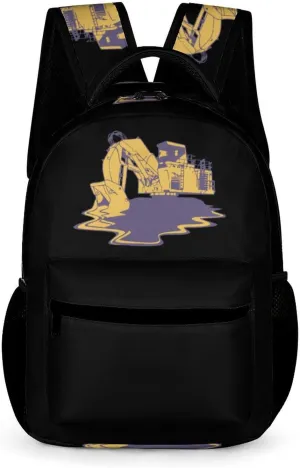 The Excavator Melt Laptop Backpack Lightweight Computer Bag Travel Daypacks for Work Business