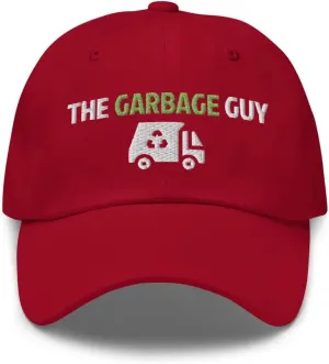 The Garbage Guy Garbage Collector Sanitation Embroidered Dad Hat Baseball Cap