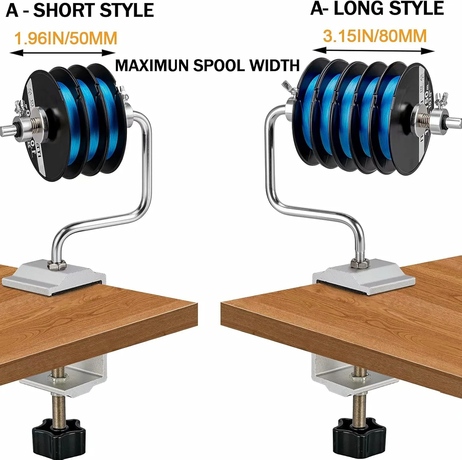 THKFISH Fishing Line Spooler Fishing Line Winder Spooler Fishing Accessories Adjustable Stable Portable Fishing Line Spooler/Fishing Line Remover