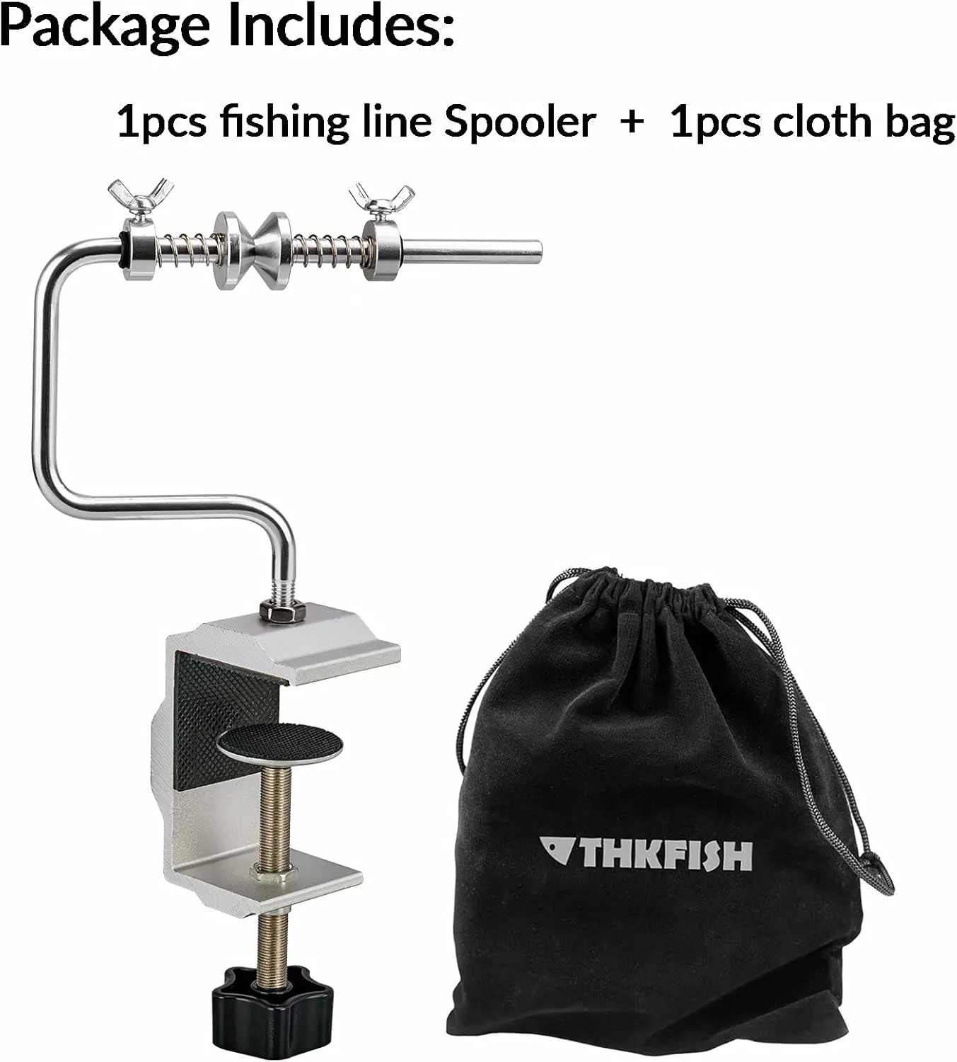 THKFISH Fishing Line Spooler Fishing Line Winder Spooler Fishing Accessories Adjustable Stable Portable Fishing Line Spooler/Fishing Line Remover