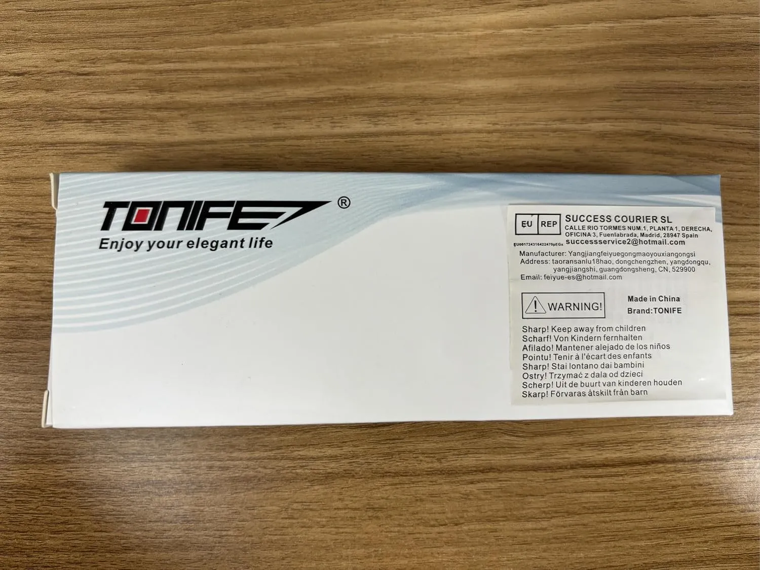 TONIFE Small Fixed Blade Knife Full Tang EDC Camping with Sheath Lanyard and Clip, Blade Length 2.17",2.5 oz.with Sheath (Warm Sand - Satin)