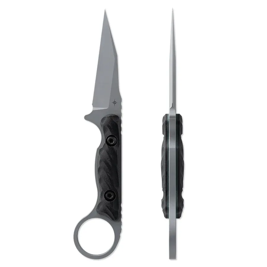 Toor Jank Shank W Phantom Grey 3.0" Fixed Blade Pocket Knife (850049642415)