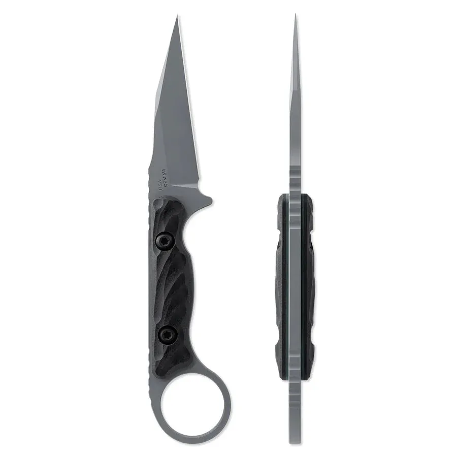 Toor Jank Shank W Phantom Grey 3.0" Fixed Blade Pocket Knife (850049642415)