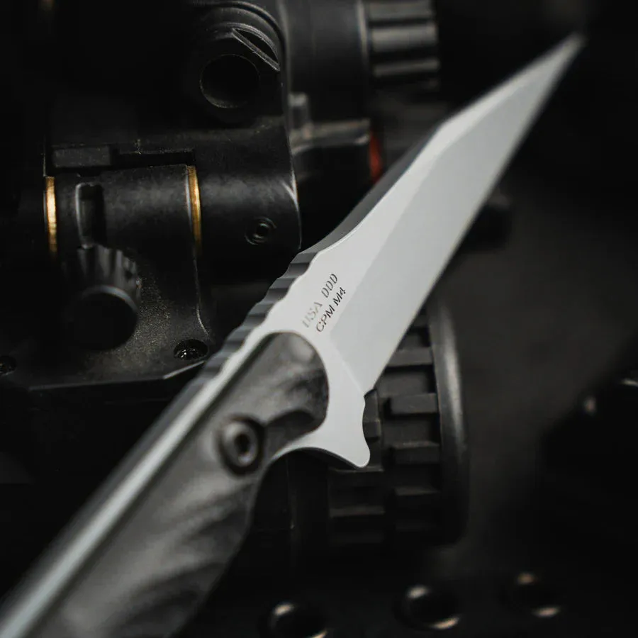 Toor Jank Shank W Phantom Grey 3.0" Fixed Blade Pocket Knife (850049642415)