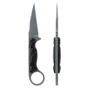 Toor Jank Shank W Phantom Grey 3.0" Fixed Blade Pocket Knife (850049642415)