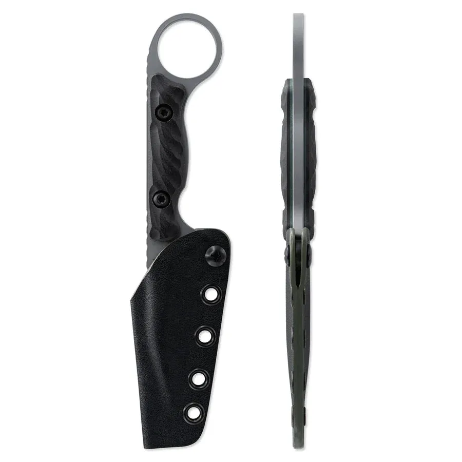 Toor Jank Shank W Phantom Grey 3.0" Fixed Blade Pocket Knife (850049642415)