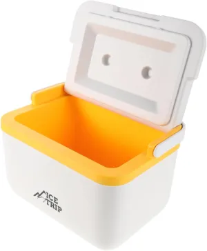 Toyvian Insulated Outdoor Cooler Box Portable Picnic Food Carrier for Fishing Bbq Camping and Travel Durable Container with High Efficiency Insulation