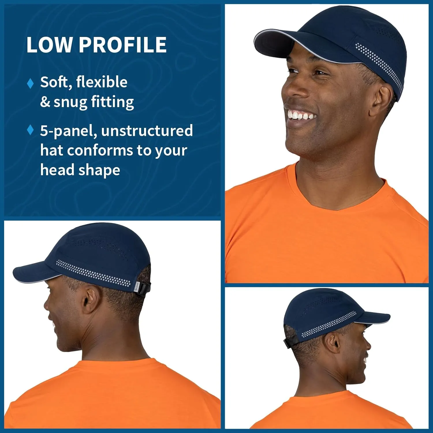 TrailHeads Mens Running Hat - Recycled Running Caps for Men - Athletic Hat for Sports, Tennis, Golf, Pickleball, Gym