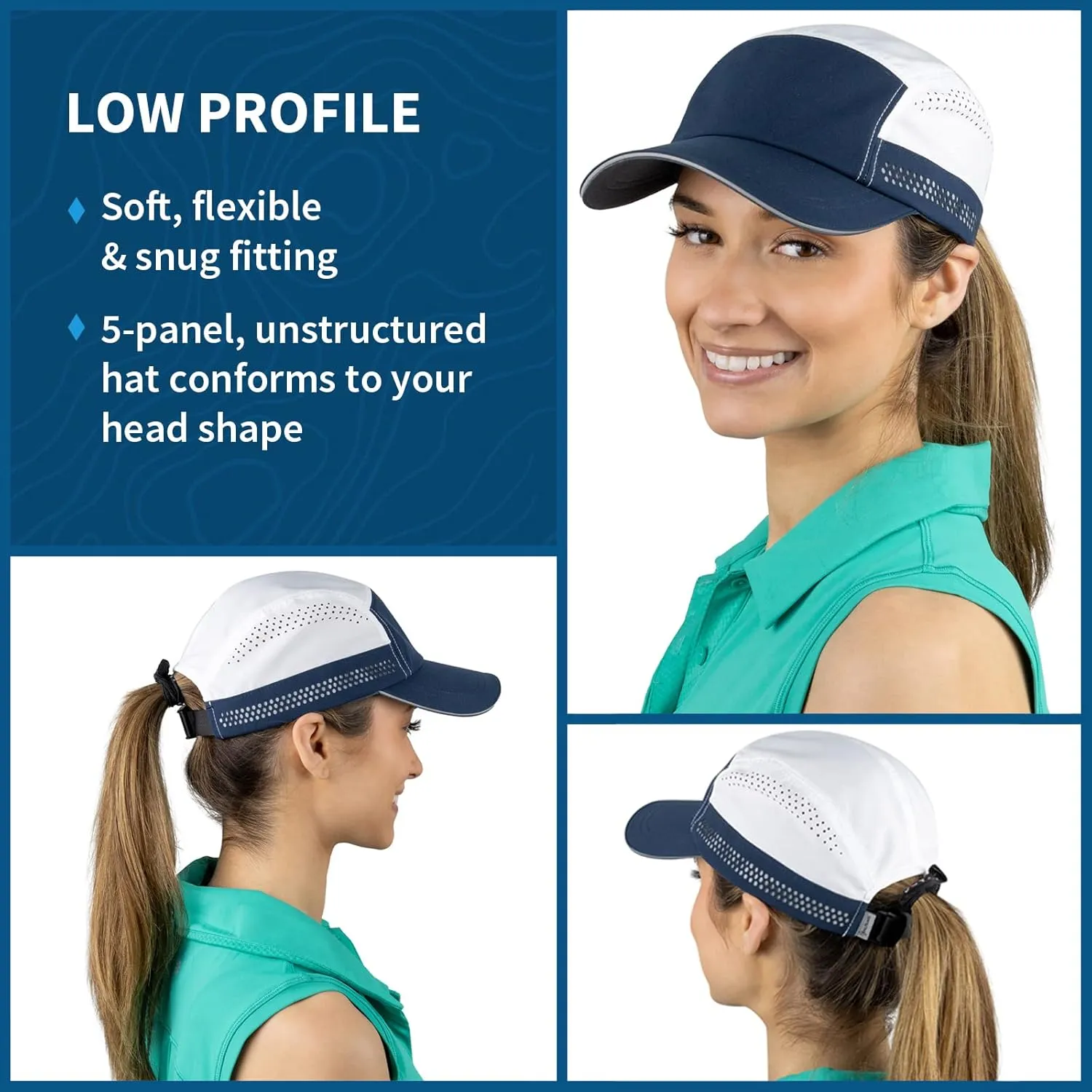 TrailHeads Womens Running Hat - Recycled Cap for Women - Athletic Ladies Baseball Caps for Sports, Golf, Tennis, Workout