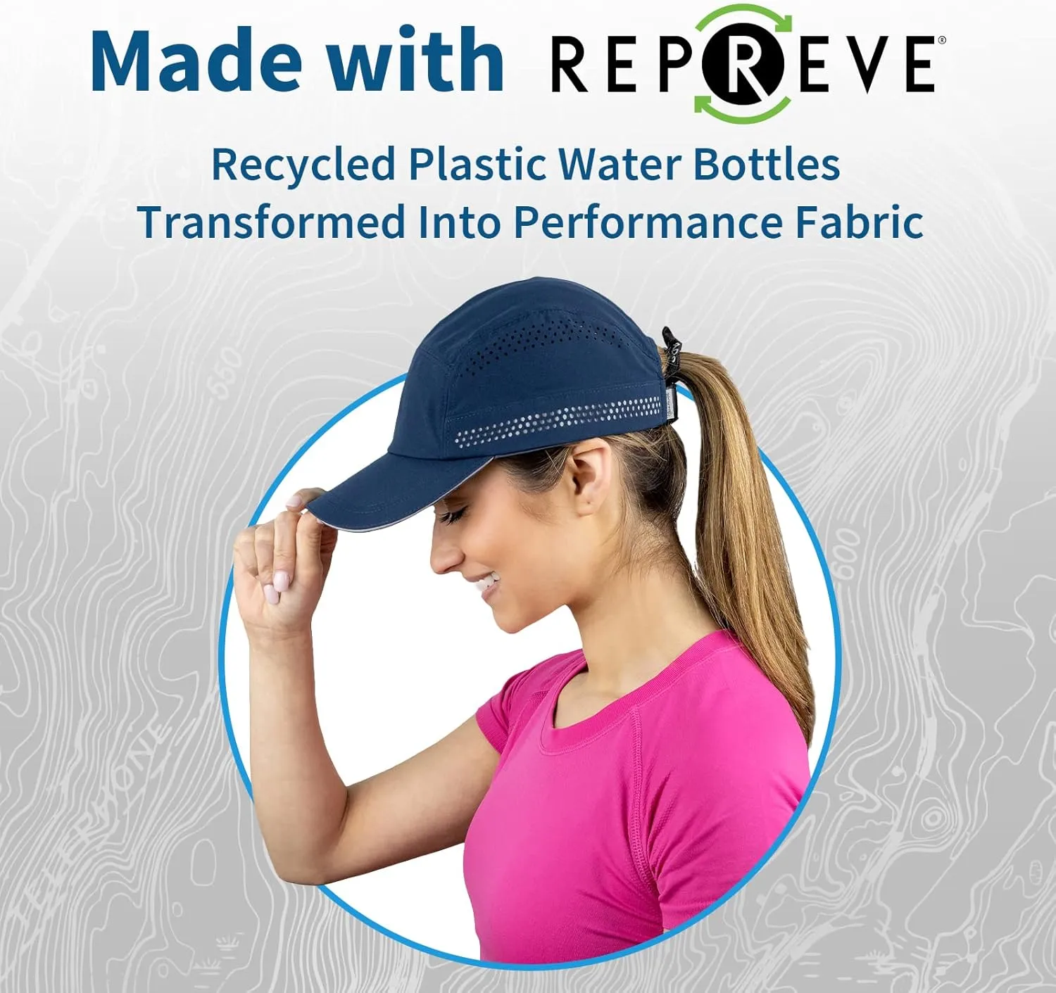 TrailHeads Womens Running Hat - Recycled Cap for Women - Athletic Ladies Baseball Caps for Sports, Golf, Tennis, Workout