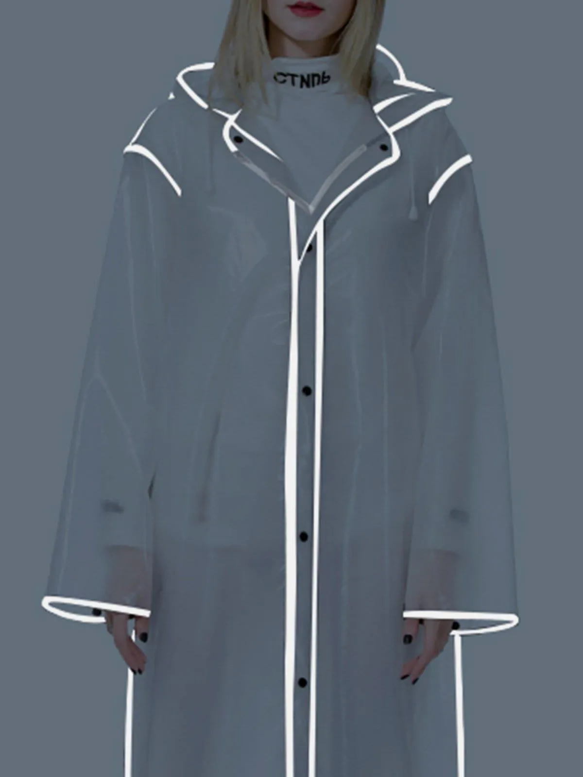 Transparent Reflective Raincoat Jacket