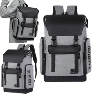 Travel Backpack 50L Women Men 15.6" Laptop Backpack Water Resistant Large Capacity Daypack College Work Casual (Grey)