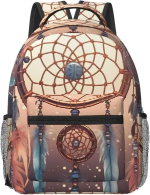 Travel Backpack for Women Carry on Backpack Native American Dream Catcher Lightweight Laptop Backpack for Men