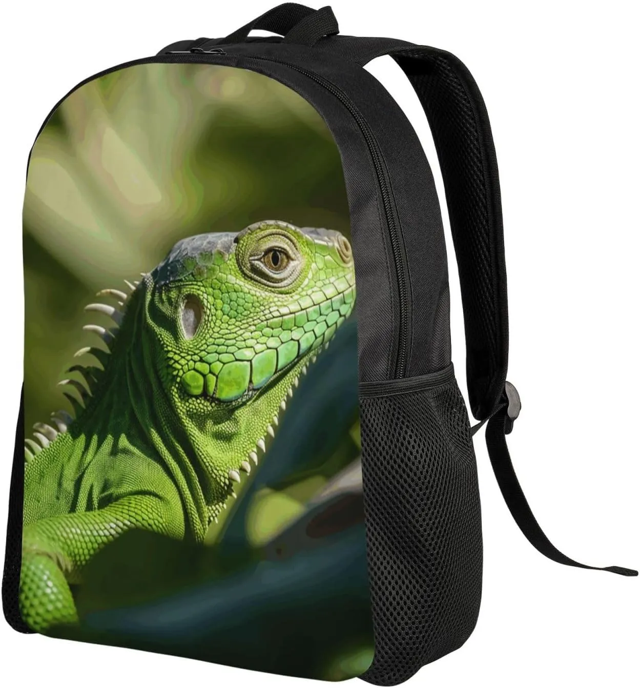 Travel Backpack for Women Men Lightweight 17 inch Laptop Bag Green Lizard Backpack Casual Daypack