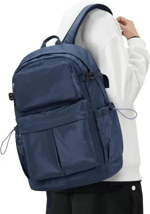 Travel Backpack For Women Men Waterproof Airline Approved Carry On Backpack Laptop backpack 15.6 Inch Lightweight Work Teacher Backpack(Dark Blue)