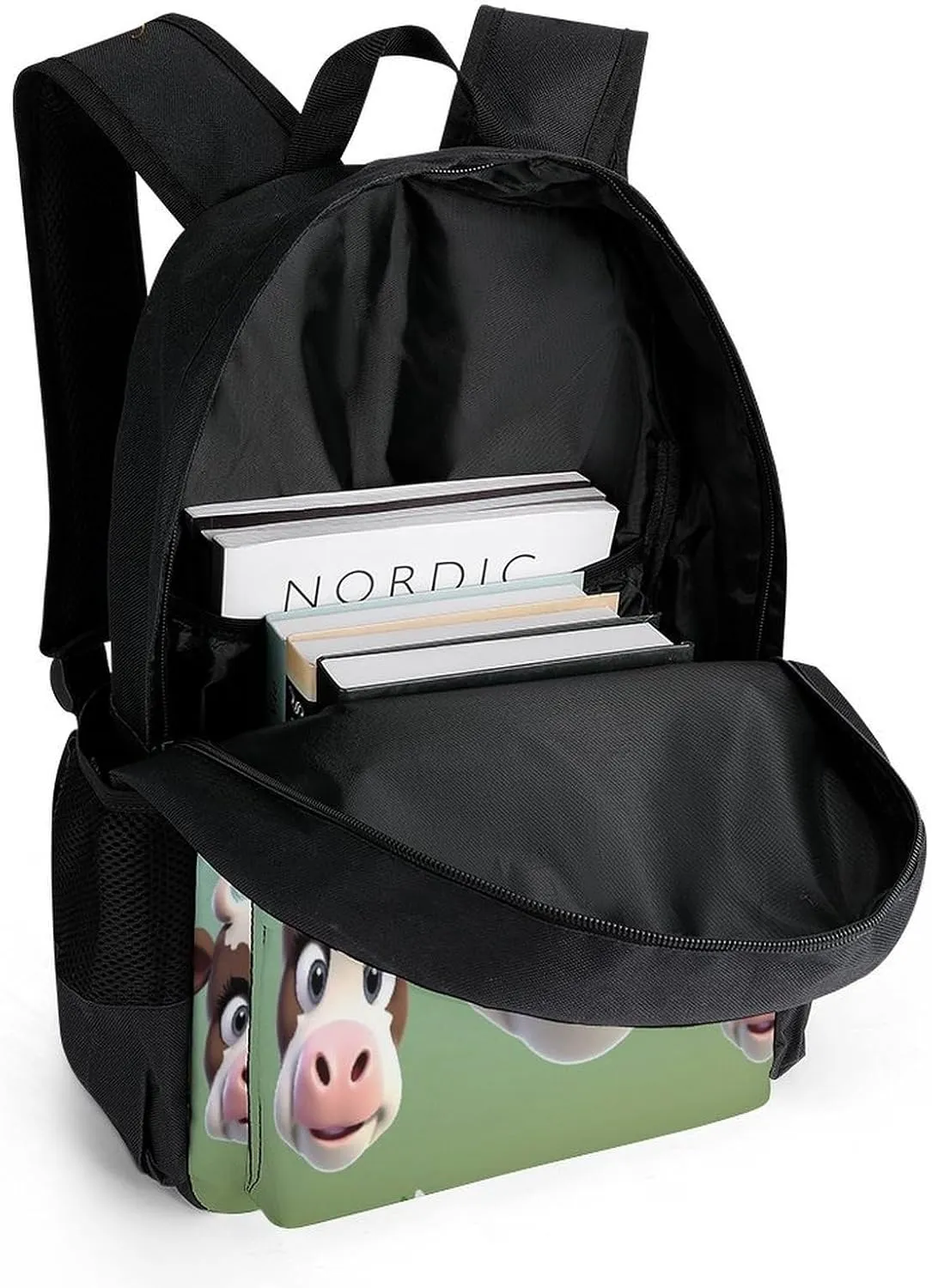 Travel Backpack Lightweight Laptop Backpack Personalized Cute Cow Casual Backpacks For Men Womens