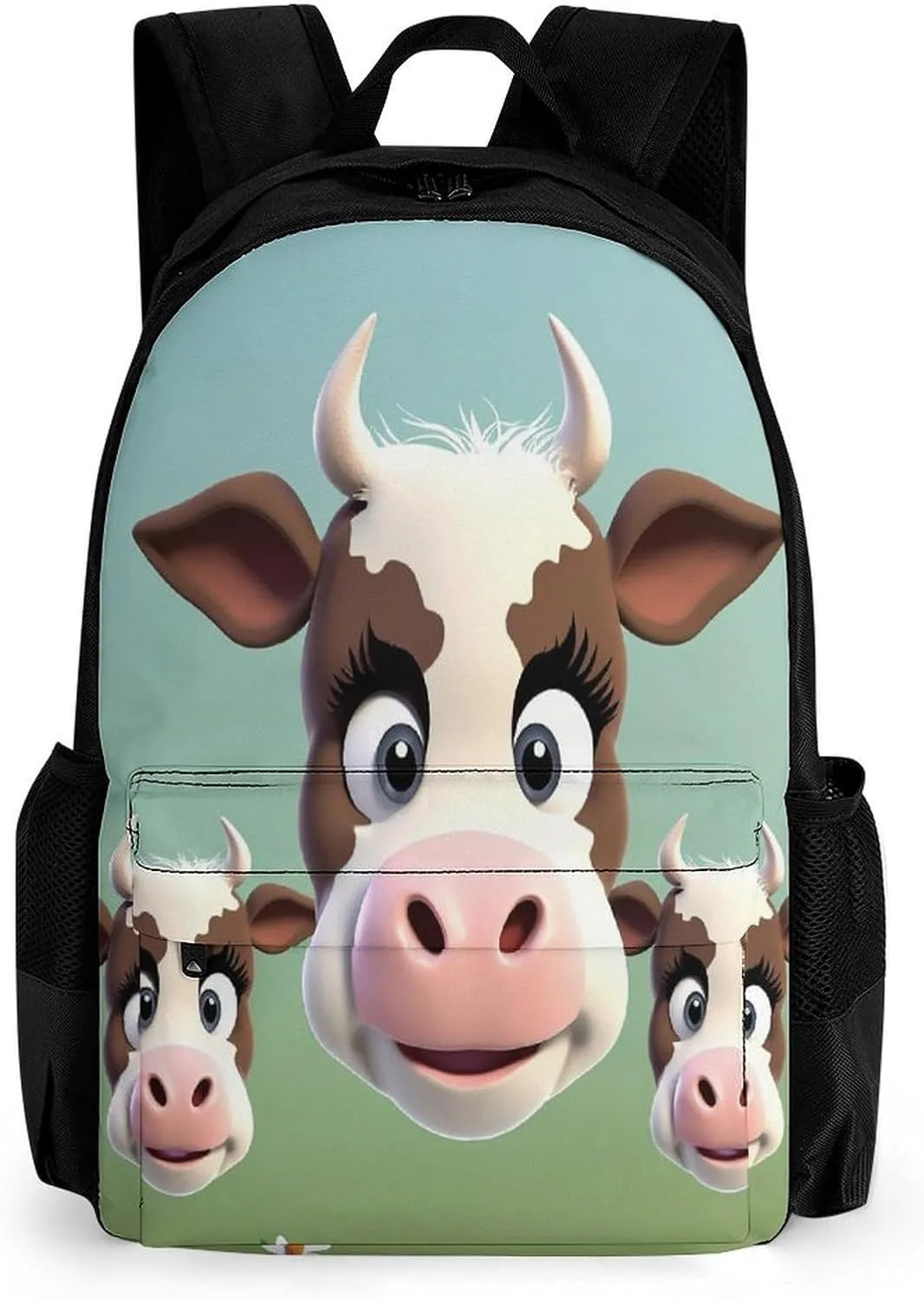Travel Backpack Lightweight Laptop Backpack Personalized Cute Cow Casual Backpacks For Men Womens