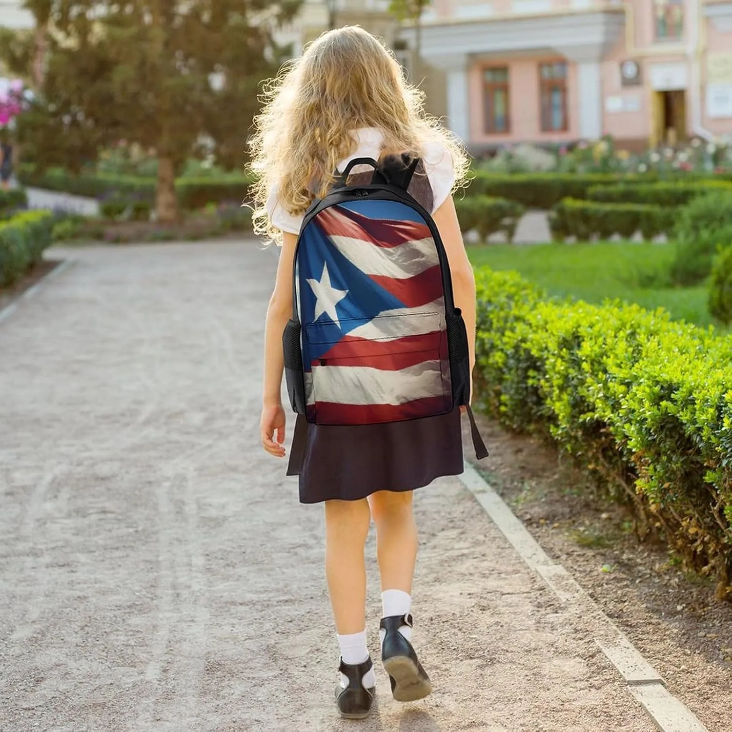 Travel Backpack Lightweight Laptop Backpack Personalized Puerto Rico Wallpaper Banner Casual Backpacks For Men Womens